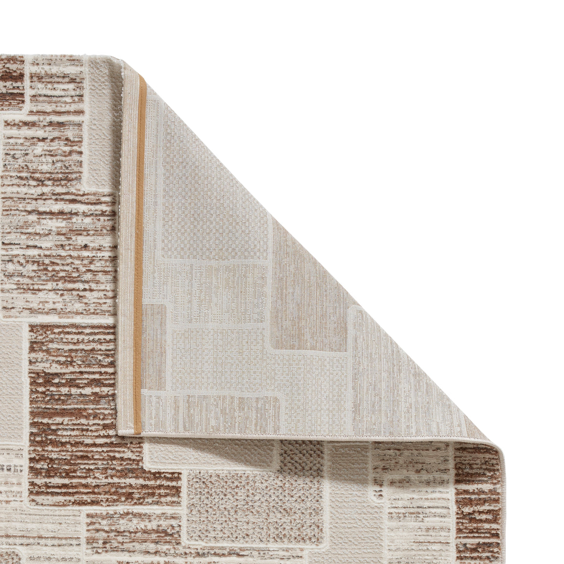 Creation 50178 Metallic Effect Yarn Rug Grey Beige