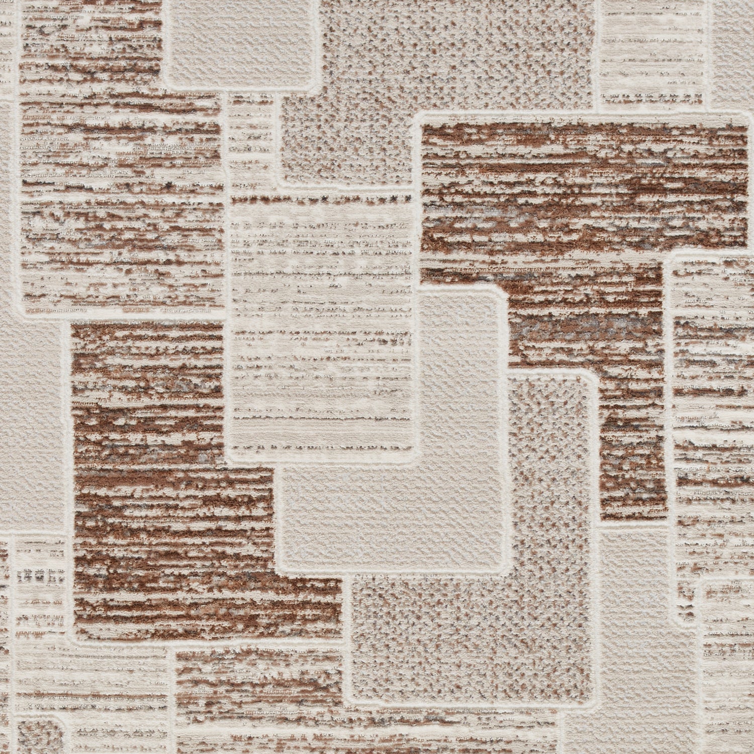 Creation 50178 Metallic Effect Yarn Rug Grey Beige