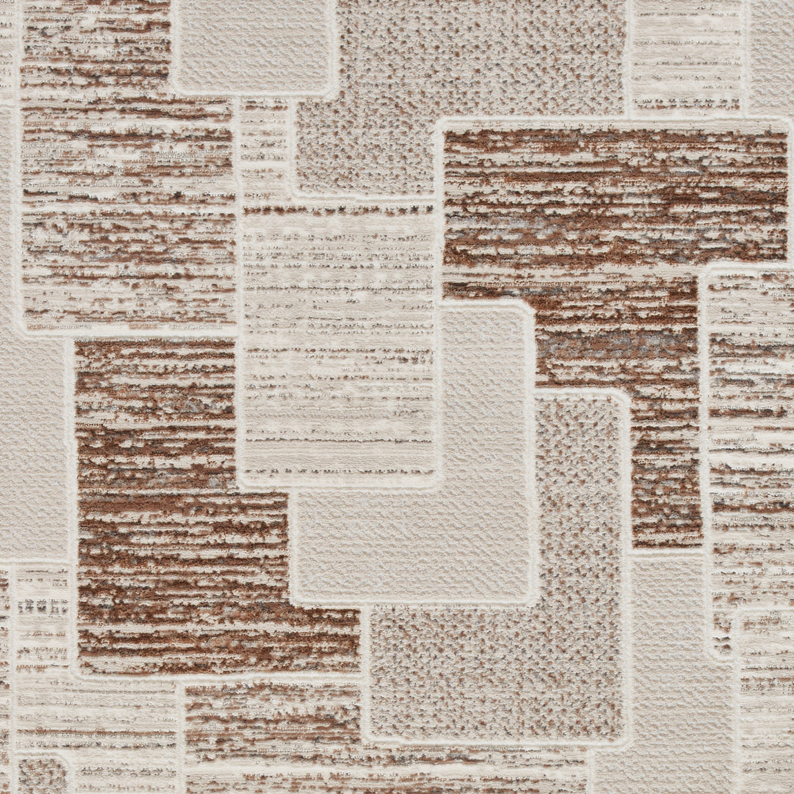 Creation 50178 Metallic Effect Yarn Rug Grey Beige