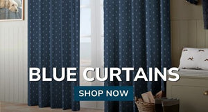 Blue curtains