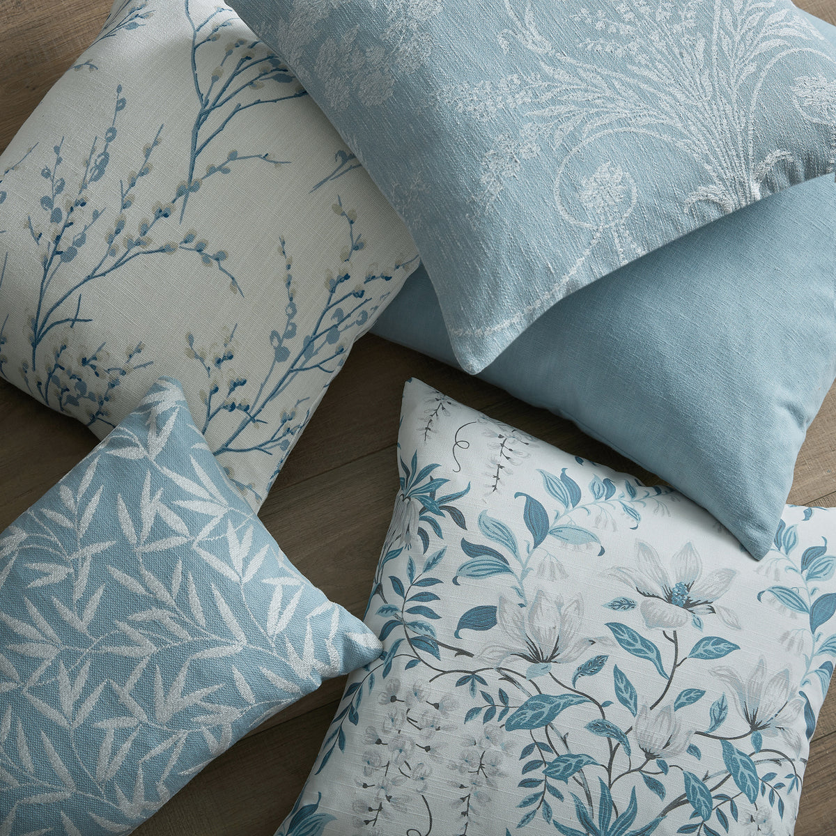 Laura Ashley Pussy Willow Fabric Off White Seaspray