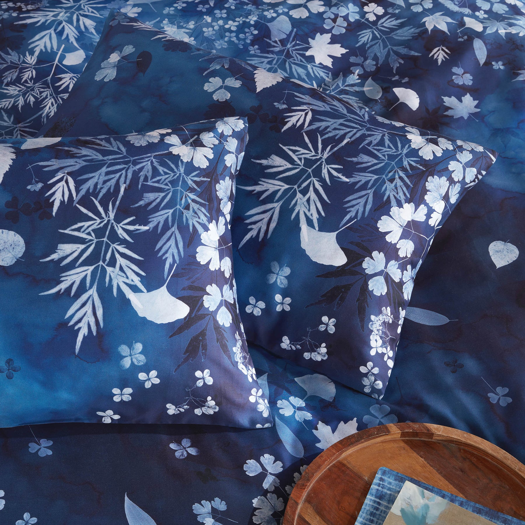 Clarissa Hulse Cyanotype Duvet Cover Bedding Set Ink Blue