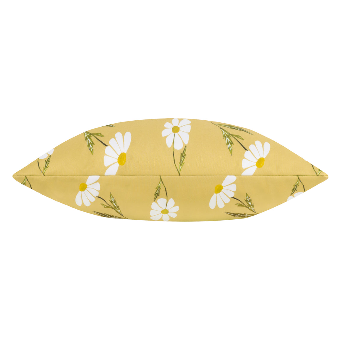 Daisies Floral Boudoir Outdoor Filled Cushion 30cm x 50cm Yellow