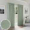 Dallas Thermal Textured Ready Made Blackout Curtains Green