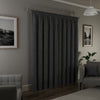 Dallas Thermal Ready Made Pencil Pleat Blackout Curtains Grey