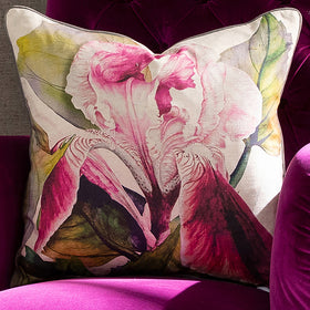 Voyage Maison Darwen Digitally Printed 55cm x 55cm Feather Filled Cushion Fuchsia
