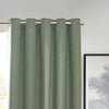 Furn Dawn Thermal Blackout Ready Made Eyelet Curtains Eucalyptus