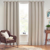 Furn Dawn Thermal Blackout Ready Made Eyelet Curtains Linen