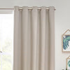 Furn Dawn Thermal Blackout Ready Made Eyelet Curtains Linen