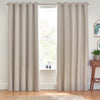Furn Dawn Thermal Blackout Ready Made Eyelet Curtains Linen