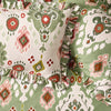 Dawson Ikat Reversible Duvet Cover Bedding Set Cedar Green