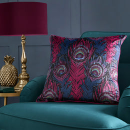 Laurence Llewelyn-Bowen Dandy Filled Cushion 55cm x 55cm Plum