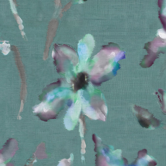 Voyage Maison Degas Printed Viscose Fabric Azurite