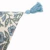 Delphine Floral Tasselled Filled Cushion 40cm x 60cm Delph Blue