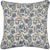 Delphine Floral Piped Filled Cushion 50cm x 50cm Delph Blue