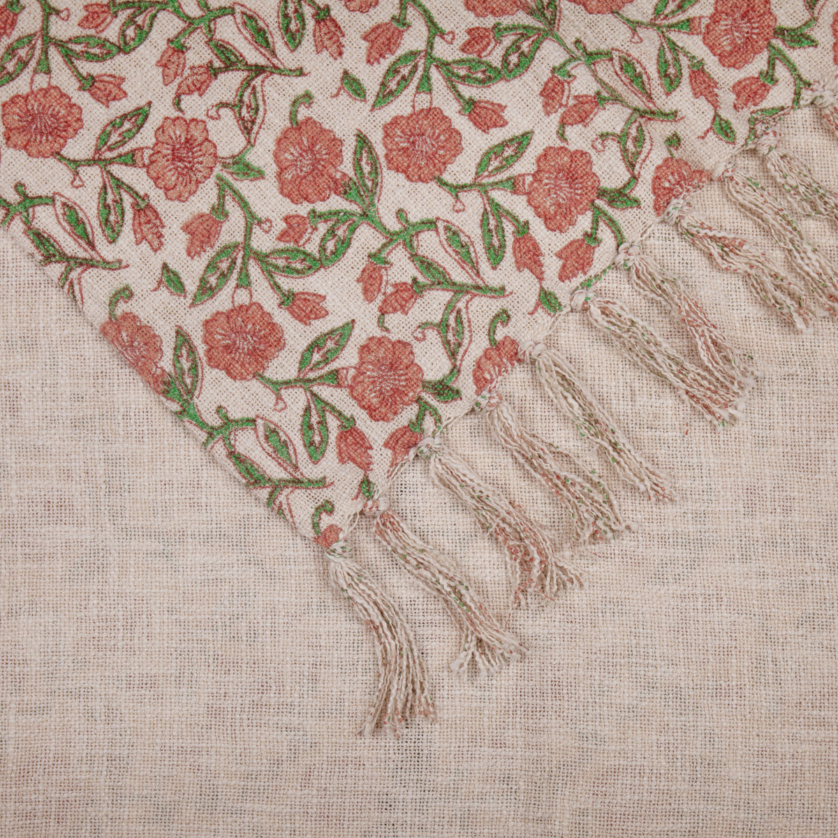 Delphine Cotton 130cm x 70cm Throw Coral