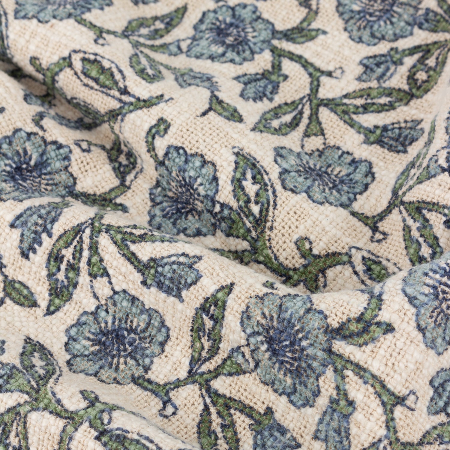Delphine Cotton 130cm x 70cm Throw Delph Blue