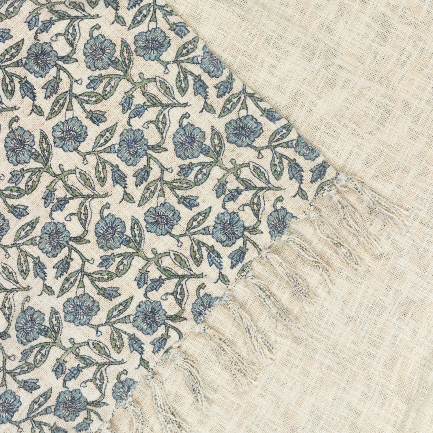Delphine Cotton 130cm x 70cm Throw Delph Blue