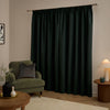 Furn Ultimate Velvet Ready Made Blackout Curtains Black