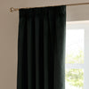 Furn Ultimate Velvet Ready Made Blackout Curtains Black