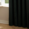 Furn Ultimate Velvet Ready Made Blackout Curtains Black