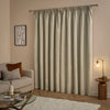 Furn Ultimate Velvet Ready Made Blackout Curtains Natural
