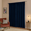 Furn Ultimate Velvet Ready Made Blackout Curtains Royal