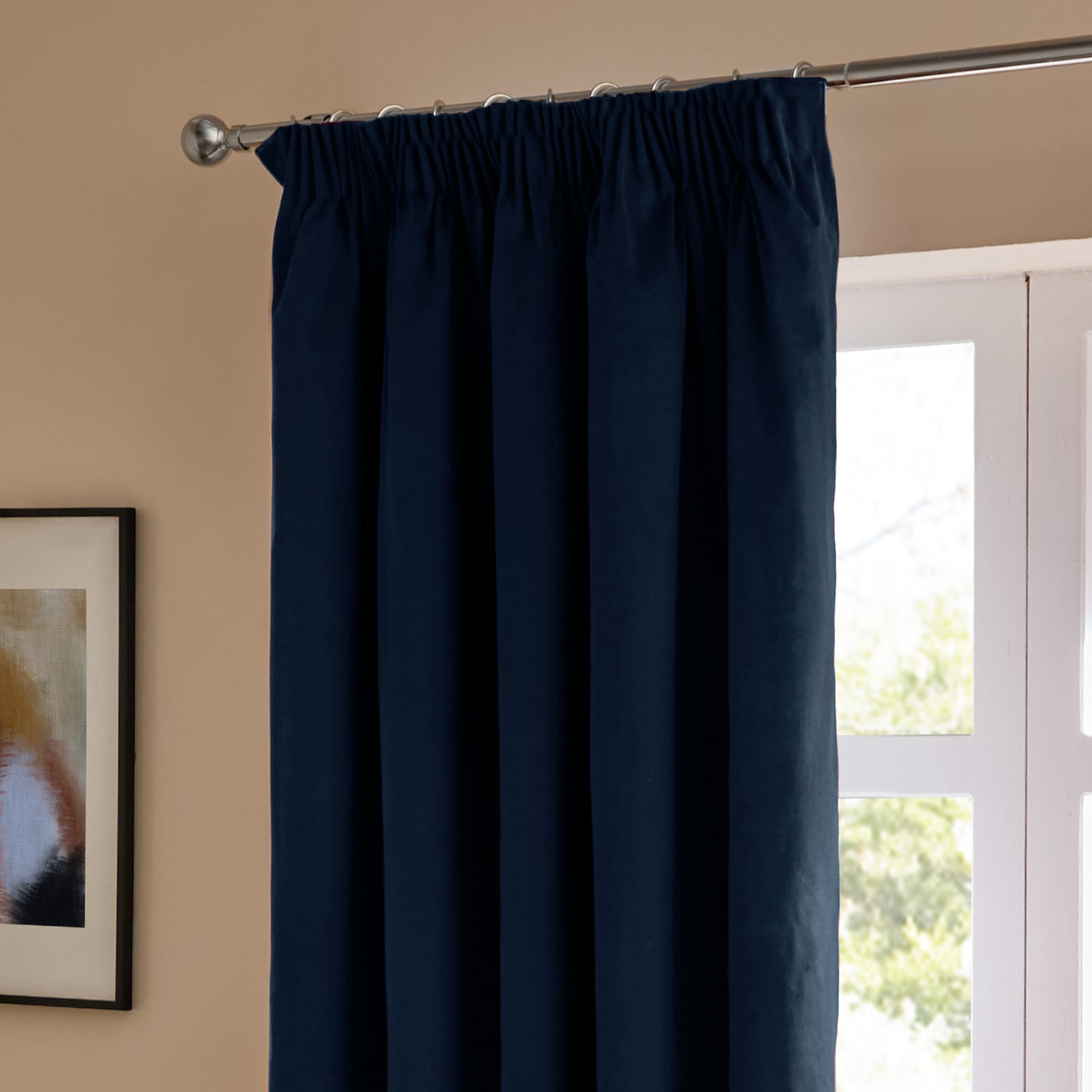 Furn Ultimate Velvet Ready Made Blackout Curtains Royal