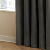 Furn Ultimate Velvet Ready Made Eyelet Blackout Curtains Charcoal