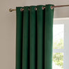 Furn Ultimate Velvet Ready Made Eyelet Blackout Curtains Emerald