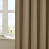 Furn Ultimate Velvet Ready Made Eyelet Blackout Curtains Mocha