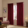 Furn Ultimate Velvet Ready Made Blockout Curtains Burgundy