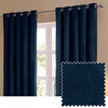 Furn Ultimate Velvet Ready Made Eyelet Blockout Curtains Royal