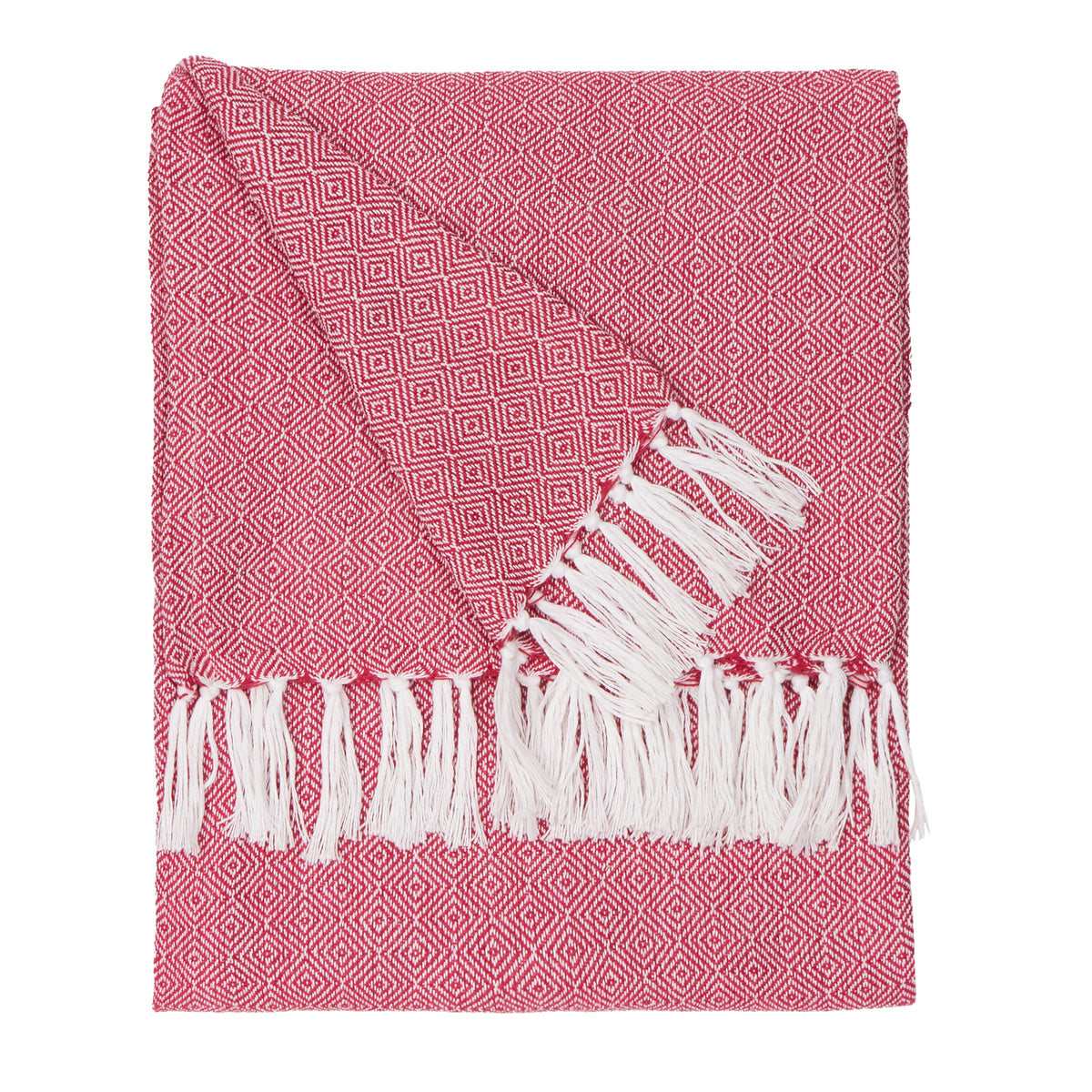 Furn Dessa Woven Outdoor Throw 130cm x 180cm Fuchsia