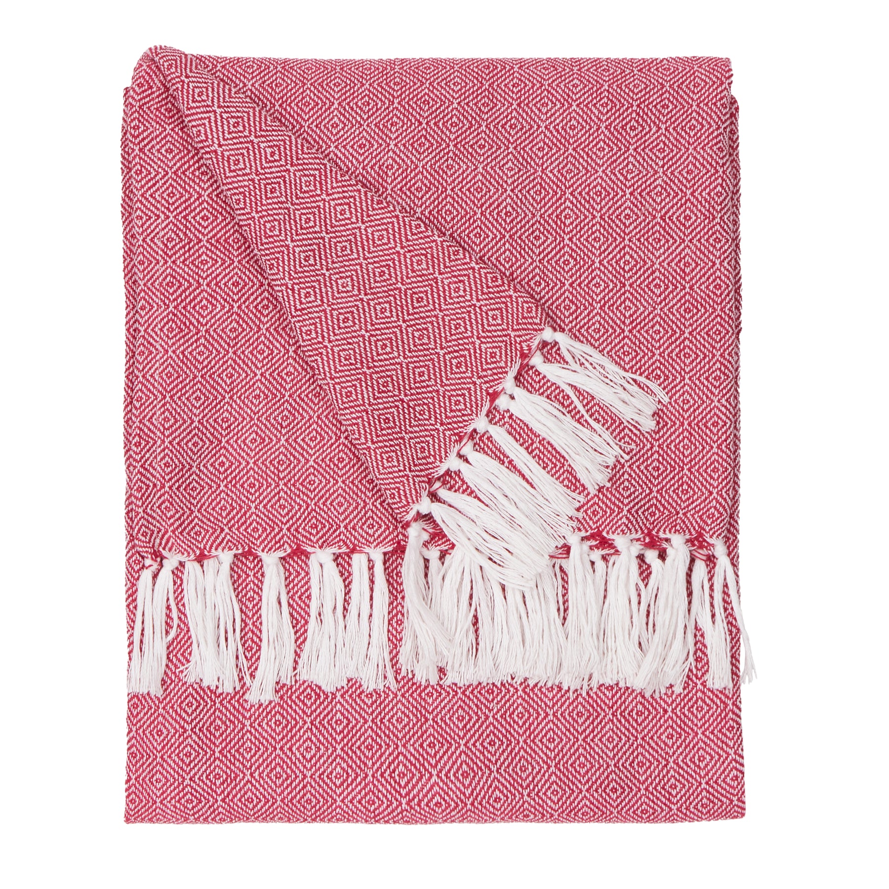 Furn Dessa Woven Outdoor Throw 130cm x 180cm Fuchsia