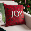 Evans Lichfield Ditsy Joy Tufted Filled Cushion 45cm x 45cm Red