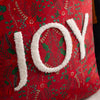 Evans Lichfield Ditsy Joy Tufted Filled Cushion 45cm x 45cm Red