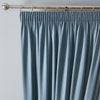 Fusion Dijon Blackout Ready Made Pencil Pleat Curtains Blue