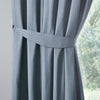 Fusion Dijon Blackout Ready Made Pencil Pleat Curtains Blue