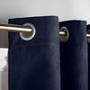 Chenille 56x84 Interlined Eyelet Door Curtain Navy