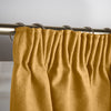 Chenille 56x84 Interlined Pencil Pleat Door Curtain Ochre