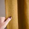 Chenille 56x84 Interlined Eyelet Door Curtain Ochre
