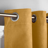 Chenille 56x84 Interlined Eyelet Door Curtain Ochre