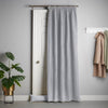 Chenille 56x84 Interlined Pencil Pleat Door Curtain Silver