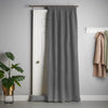 Chenille 56x84 Interlined Pencil Pleat Door Curtain Slate