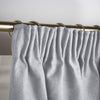 Chenille 56x84 Interlined Pencil Pleat Door Curtain Silver