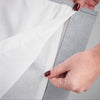 Chenille 56x84 Interlined Pencil Pleat Door Curtain Silver