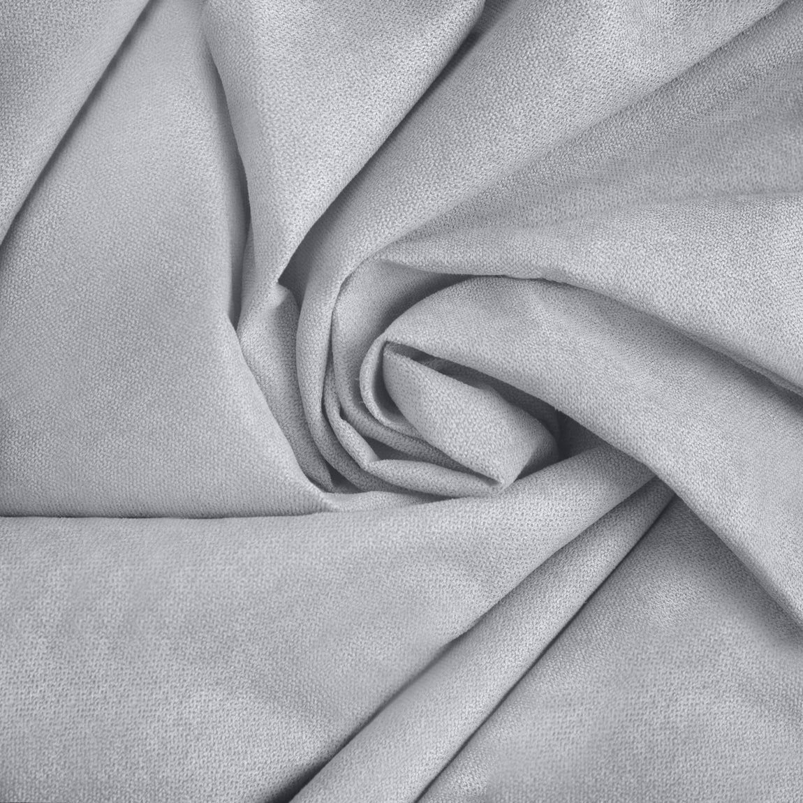 Chenille 56x84 Interlined Eyelet Door Curtain Silver