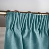 Chenille 56x84 Interlined Pencil Pleat Door Curtain Teal