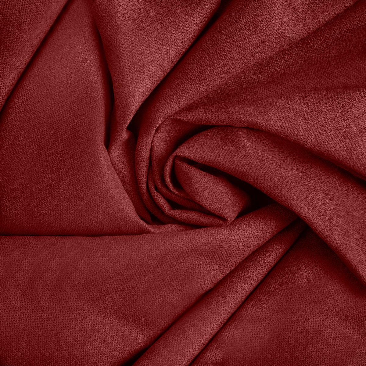 Chenille 56x84 Interlined Pencil Pleat Door Curtain Red
